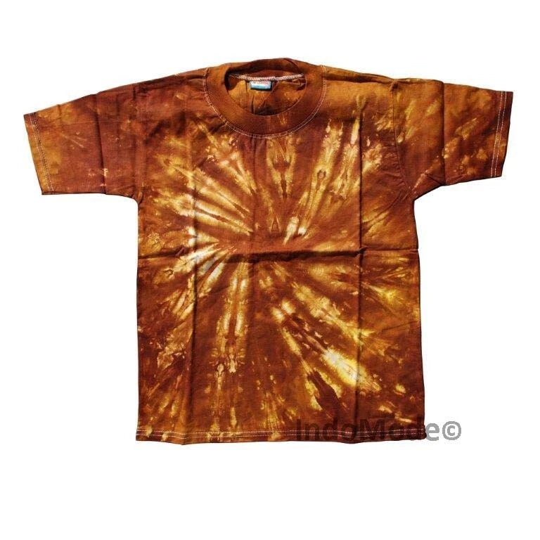 Brown Tie-dye Unique T-shirt Trendy Artistic Vibrant Colors