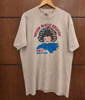 Vintage 1999 Woods Family Reunion T-Shirt XL Beige Fruit of the Loom USA Made