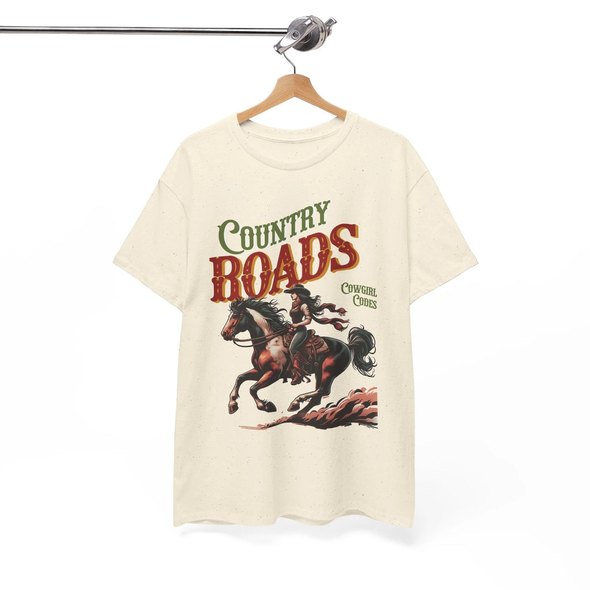 Country Roads Cowgirl Codes Shirt Western Horse Riding Cowgirl Graphic Tee Gift