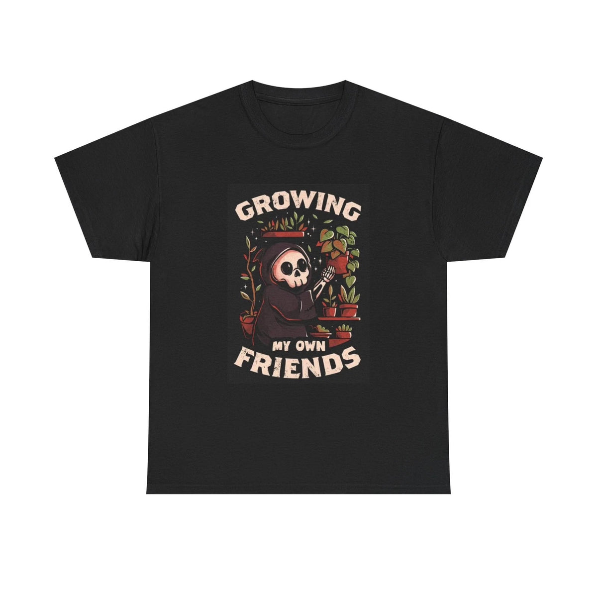 Growing My Own Friends T Shirt Gardening Funny Gift Unisex Heavy Cotton Tee