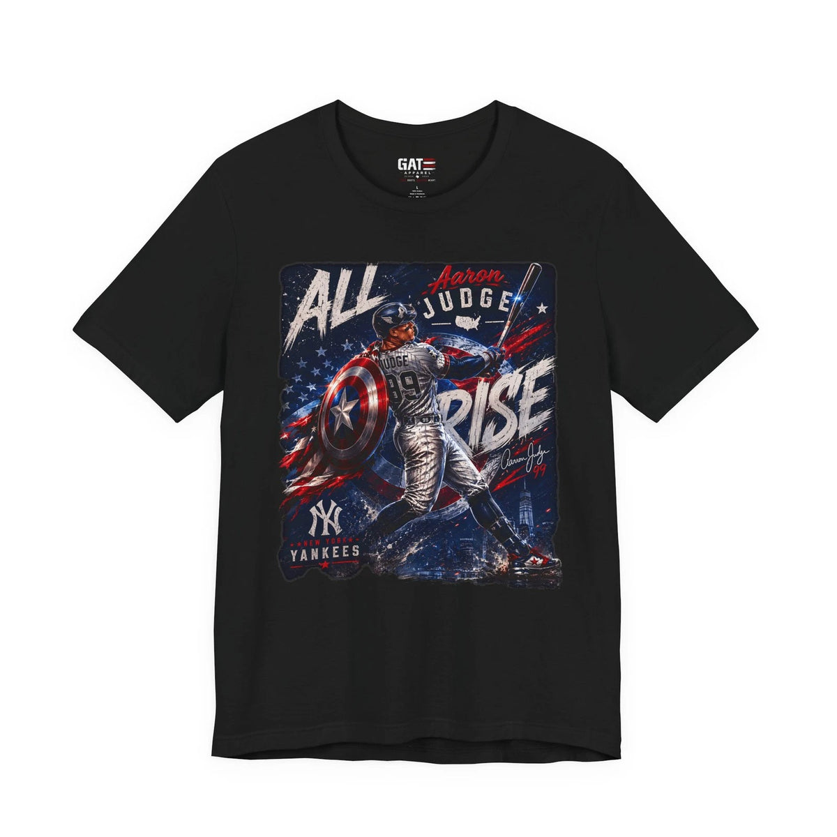 Aaron Judge All Rise Shirt, Patriotic New York Yankees Baseball Tee, USA