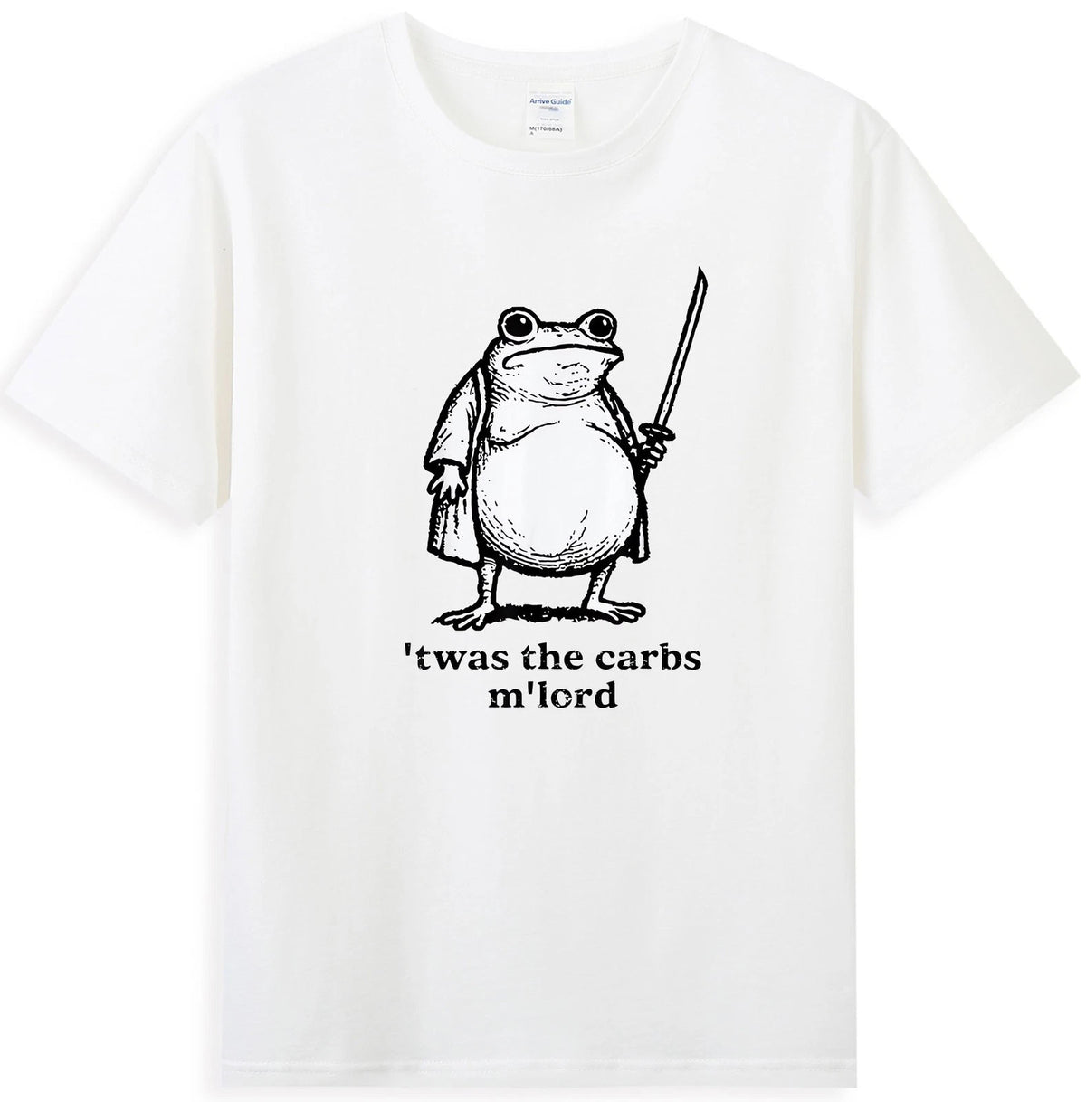 T'was The Carbs M'Lord Funny Fat Medieval Knight Frog Meme Men's T-Shirt