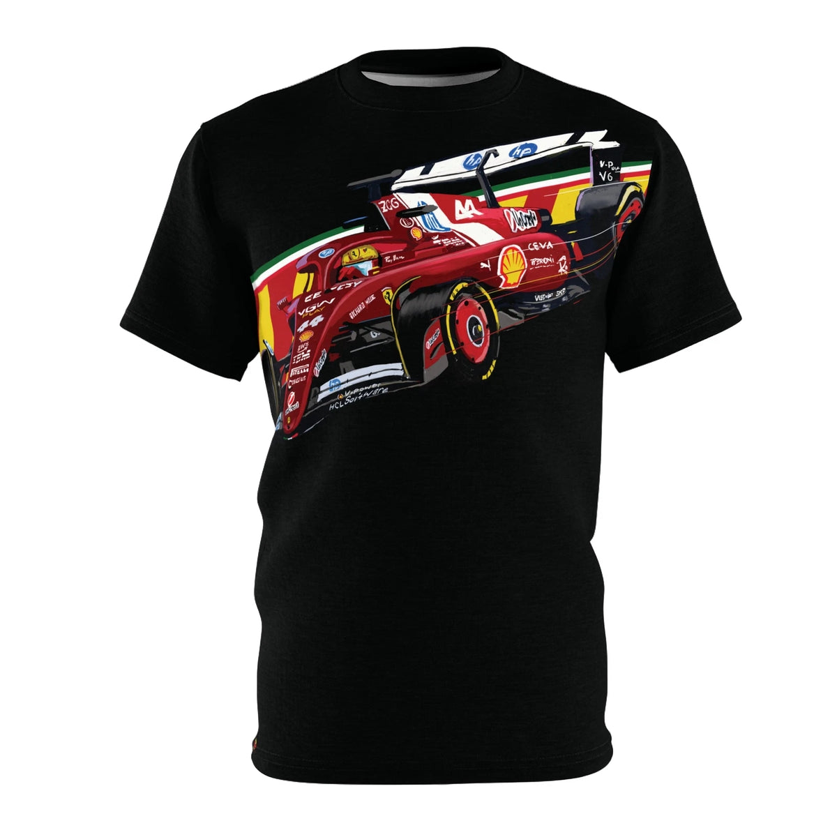 Lewis Hamilton sf25 race car Tee, Racing Fan T-shirt, Unisex Graphic Tee,