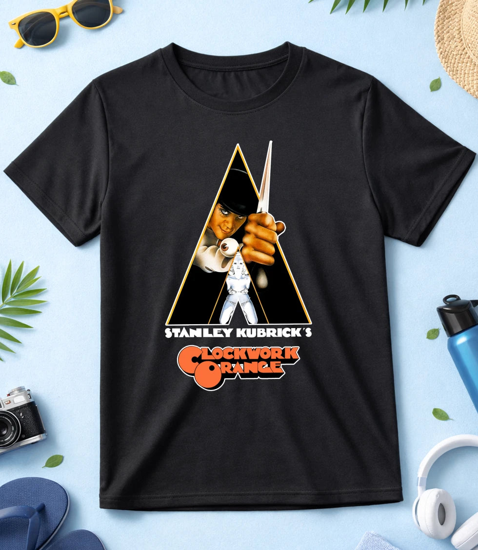 A Clockwork Orange Stanley Kubrick Men / Women White-Black T Shirt N106