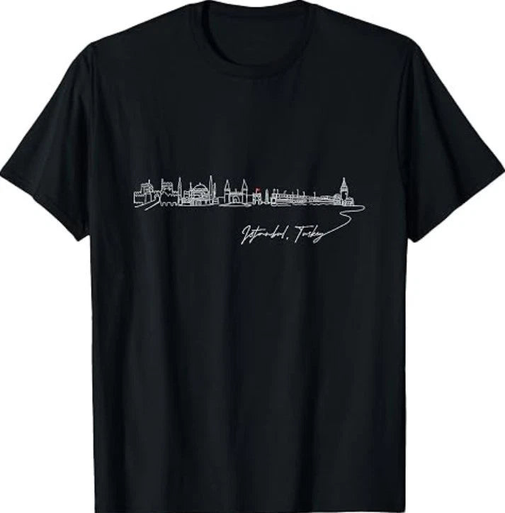 Signature Istanbul City Skyline - Turkey Souvenir T-Shirt