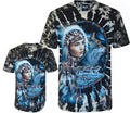 Tie Dye T-Shirt Native American Indian Woman Dream Catcher Glow in Dark by Wild