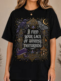 I Find Your Lack of Whimsy Disturbing Gothic Moth Mushroom T-Shirt