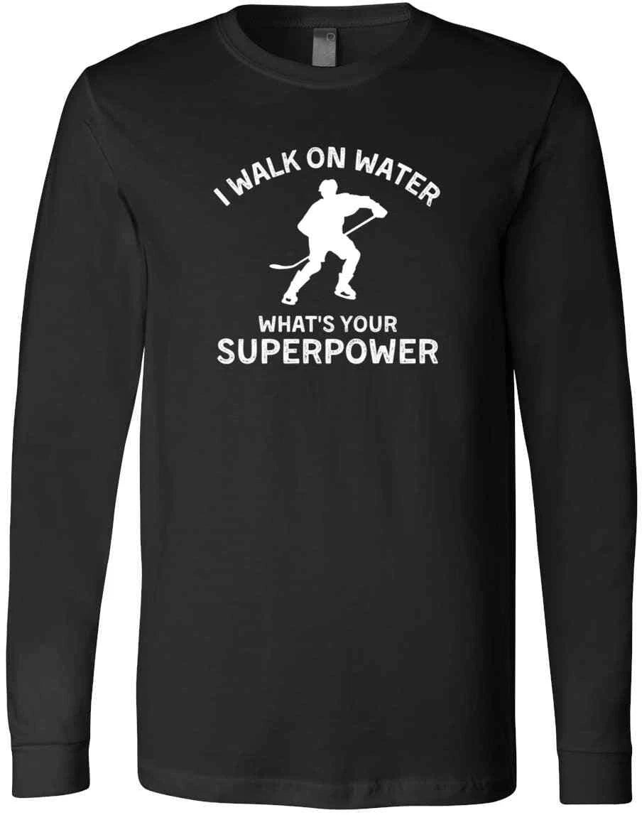 Hockey Men Women Kids Funny I Walk On Water Friends Family Gift Trendy T-Shirt