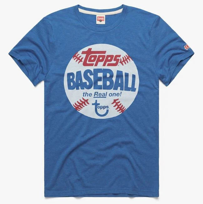 Topps Baseball The Real One Vintage Blue T-Shirt By Homage