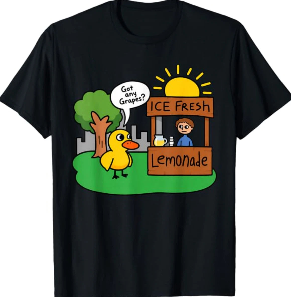 Ice Fresh Lemonade Shirt Duck Funny Got Any Grapes Love Gift T-Shirt