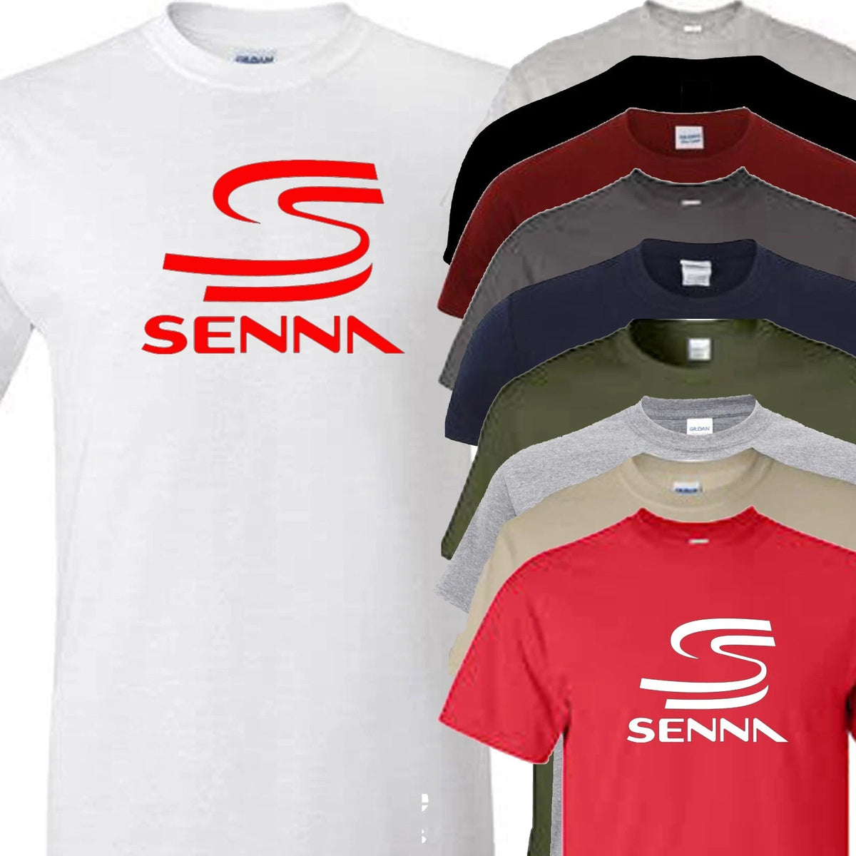 senna f1 racing t shirt formula 1 legend novelty design fathers day