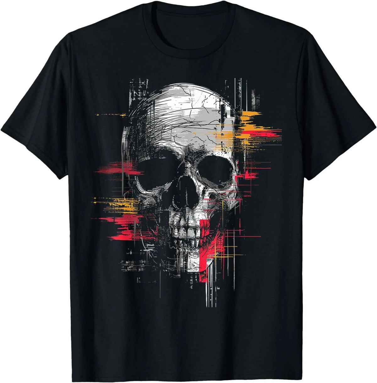 Skull Drawing Art Painting Graphic Motif Skull T-Shirt