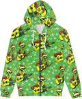 Ugly Christmas Zipper 3D Hoodie Xmas Long Sleeve HS1561