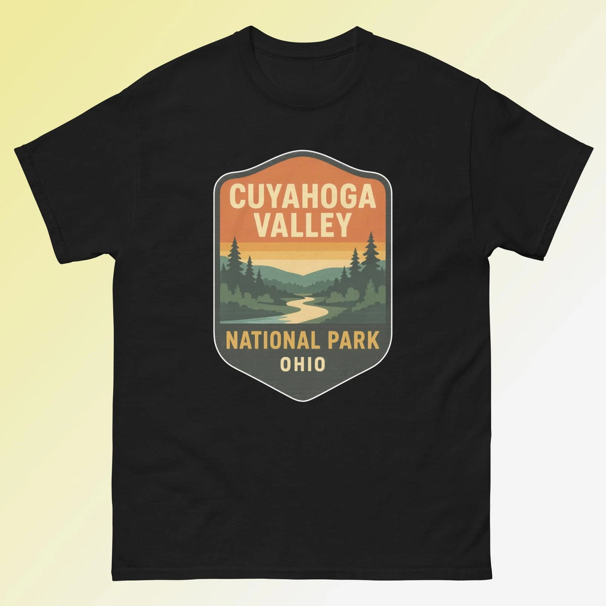 Cuyahoga Valley National Park – Ohio Retro Badge D3 - Unisex T-Shirt