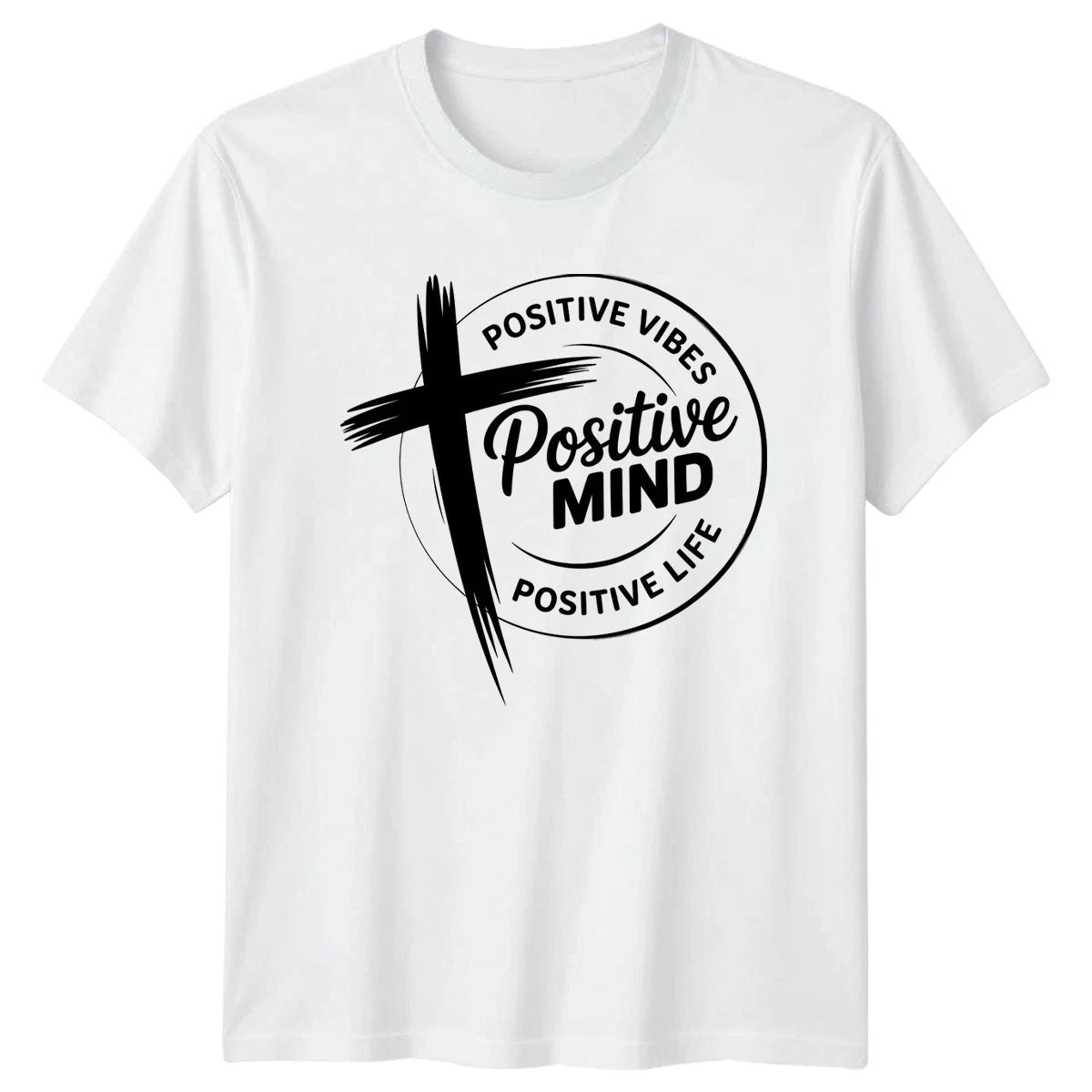Positive Vibes Positive Mind Unisex T-Shirt Motivational Birthday Gift
