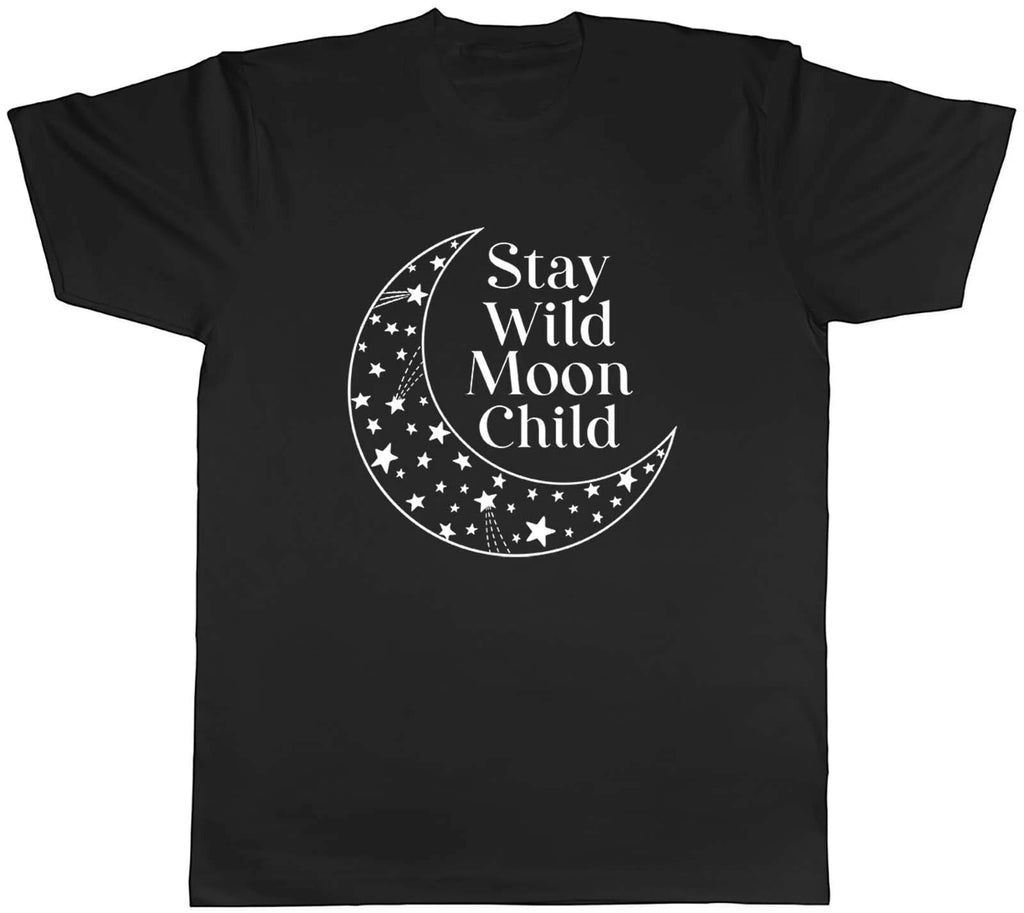Stay Wild Moon Child Stars Mens Unisex T-Shirt Tee Gift
