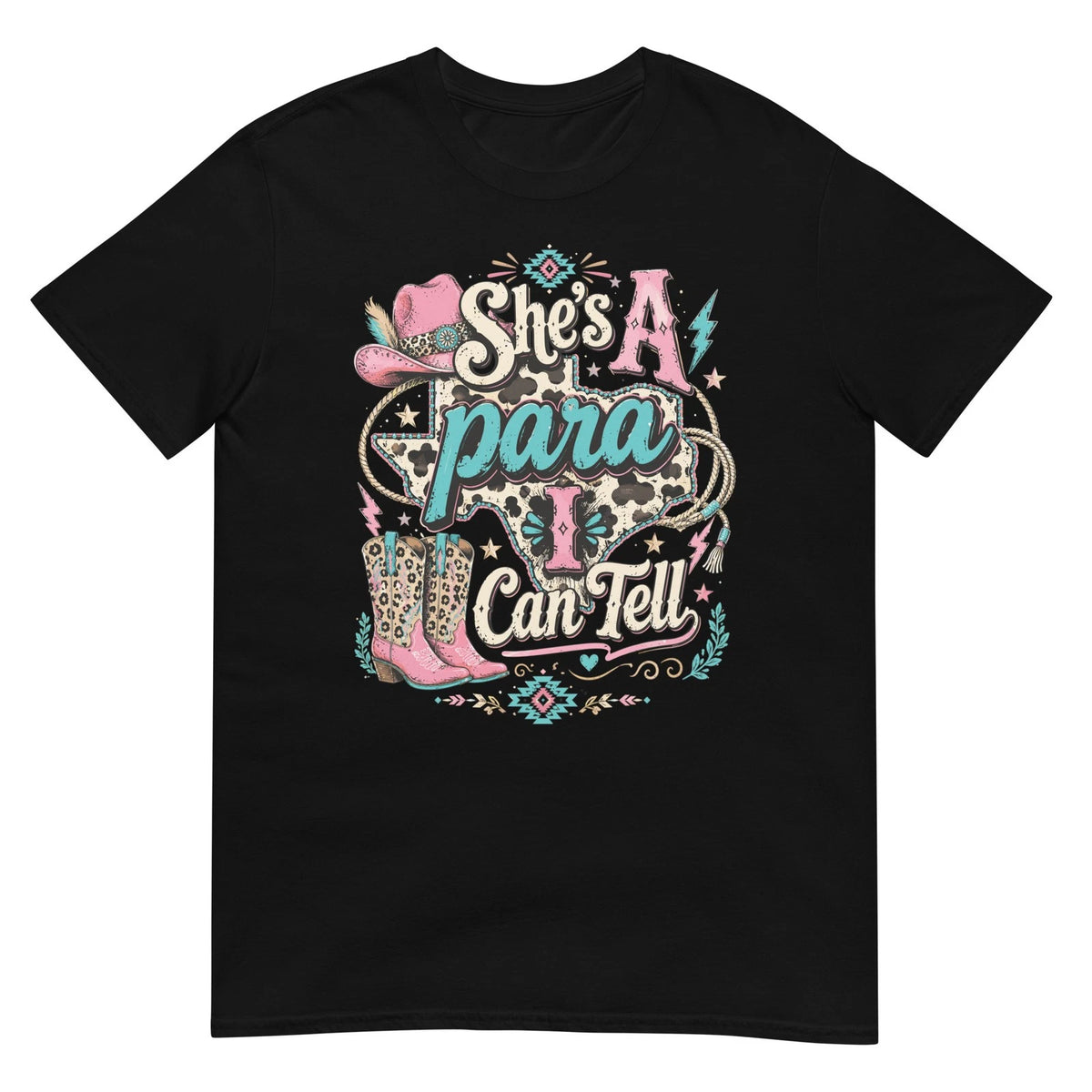 She's A Para I Can Tell Funny Paraprofessional Western Cowgirl T Shirt Gift