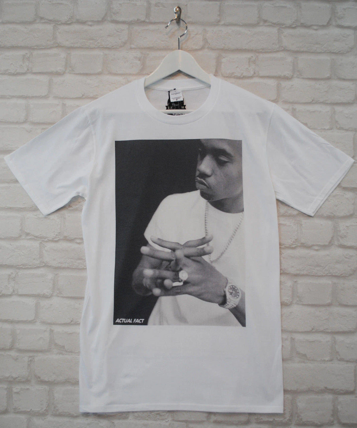 Actual Fact Nas Hip Hop Rapper Urban Men's Summer Crew Neck Tee T-shirt