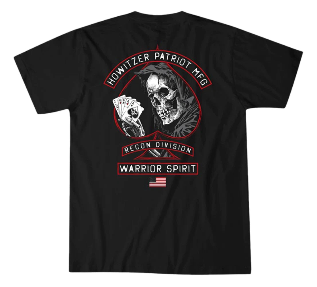 Howitzer Style Men's T-Shirt Clock Military Grunt MFG