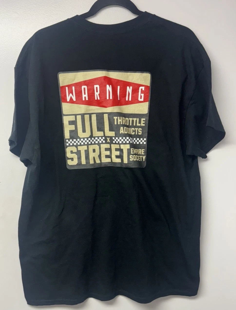 Full Send Street Racing Graphic T-Shirt Black XL Gildan Heavy Cotton Car Drift
