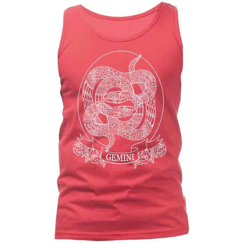 Gemini Zodiac Sign Horoscope Astrological Graphic Tank Top
