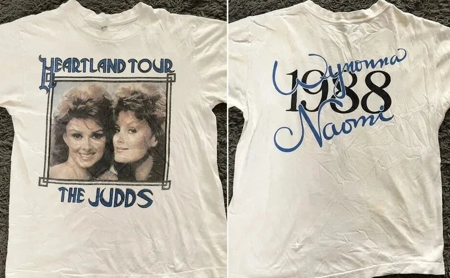 1988 THE JUDDS Country Music Tour Concert 2 Side Unisex T-Shirt Reprint