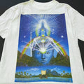 vintage 90s PSYCHEDELIC T-shirt L LSD mushroom drugs astral god hallucinogen