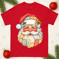 Vintage Santa Christmas T Shirt, Retro Santa Face Tee,Festive Holiday Unisex Top
