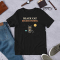 Black Cat Recess Patrol Halloween T-Shirt – Retro Black Cat Graphic Tee
