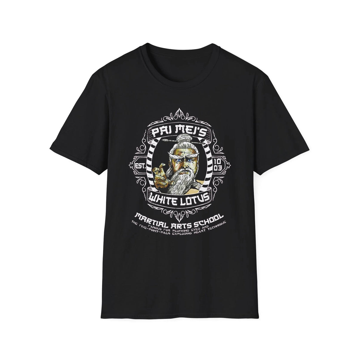Pai Mei's White Lotus Martial Arts School Kill Bill Classic Movie T-Shirt