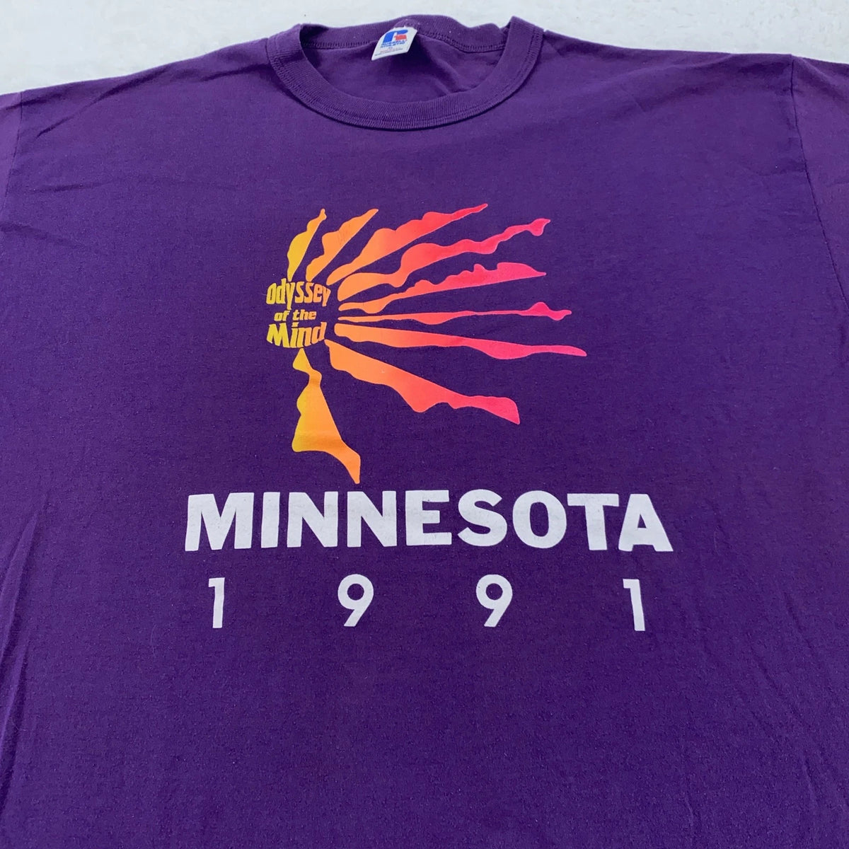 Vintage Odyssey Of The Mind Shirt Mens Extra Large Minnesota 1991 Russell 90s OM