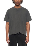 Vintage Distressed Boxy T-Shirt Oversized Washed Streetwear Tee Unisex