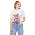 Cat Mom Cat in Mug Tee | Cute Kitty Paw Hearts