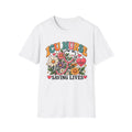 ICU Nurse Saving Lives Shirt Retro Floral Nurse Gift Graphic Tee