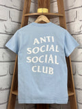 Anti Social Social Club T-Shirt ASSC Self Doubts Graphic Blue SZ S (US TAX PAID)