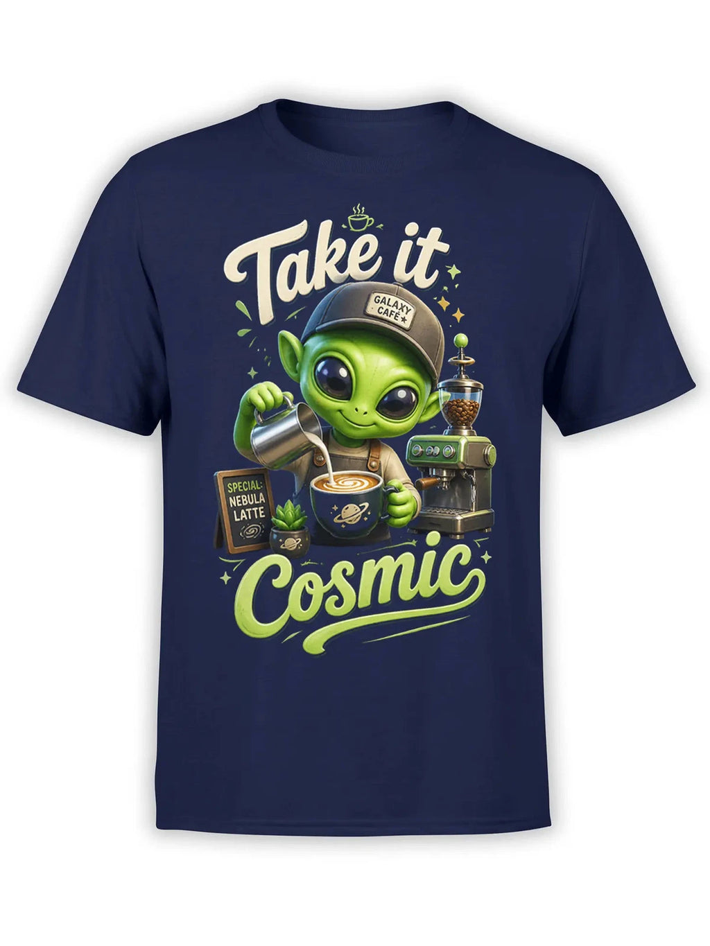 Cosmic Barista Alien T-Shirt | Unisex