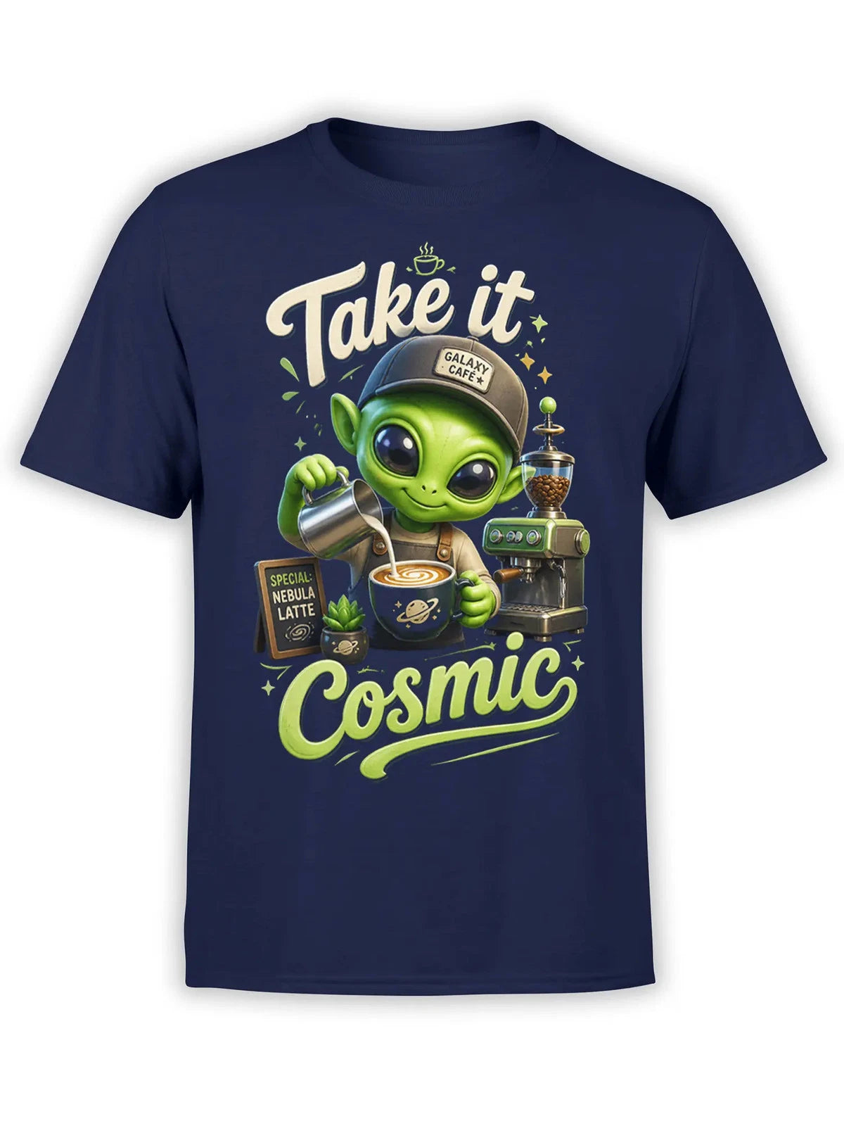 Cosmic Barista Alien T-Shirt | Unisex