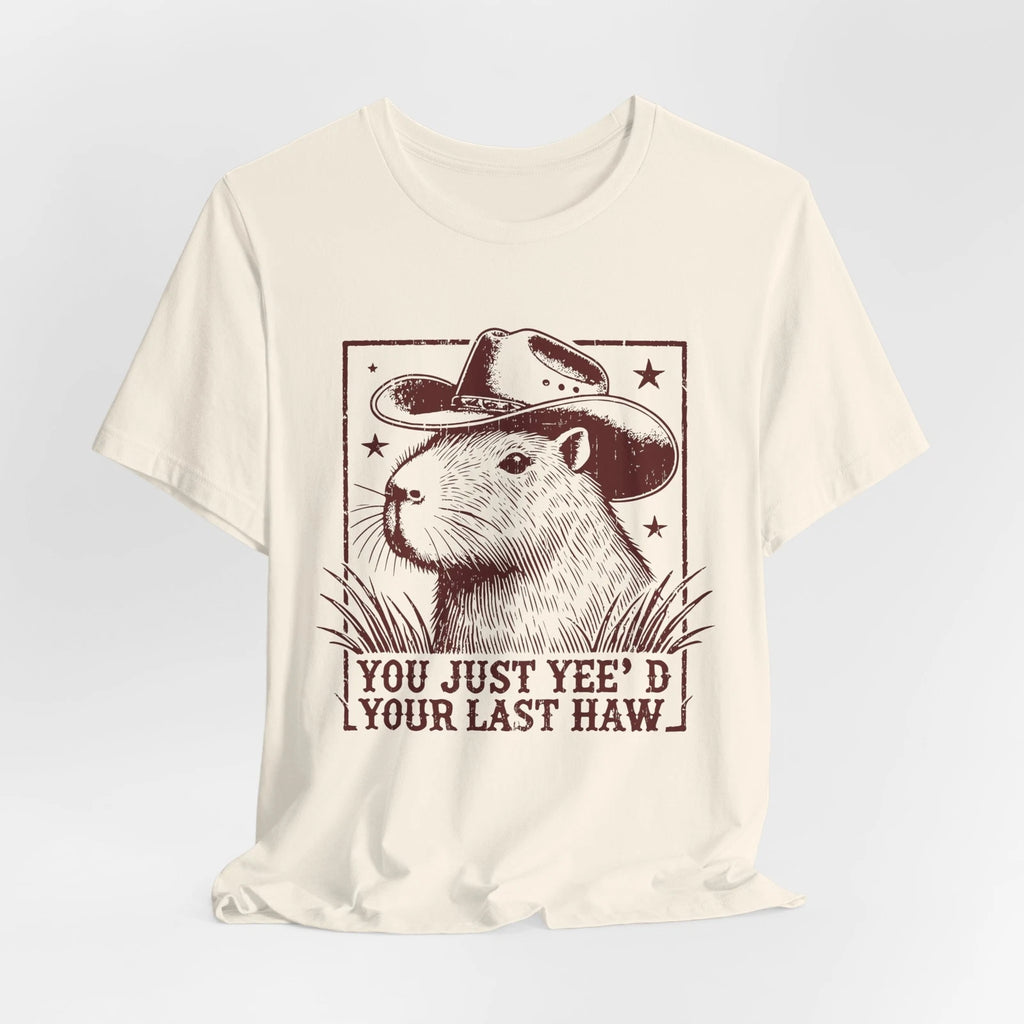 Capybara, Cowboy, Fun Unisex Jersey Short Sleeve Tee