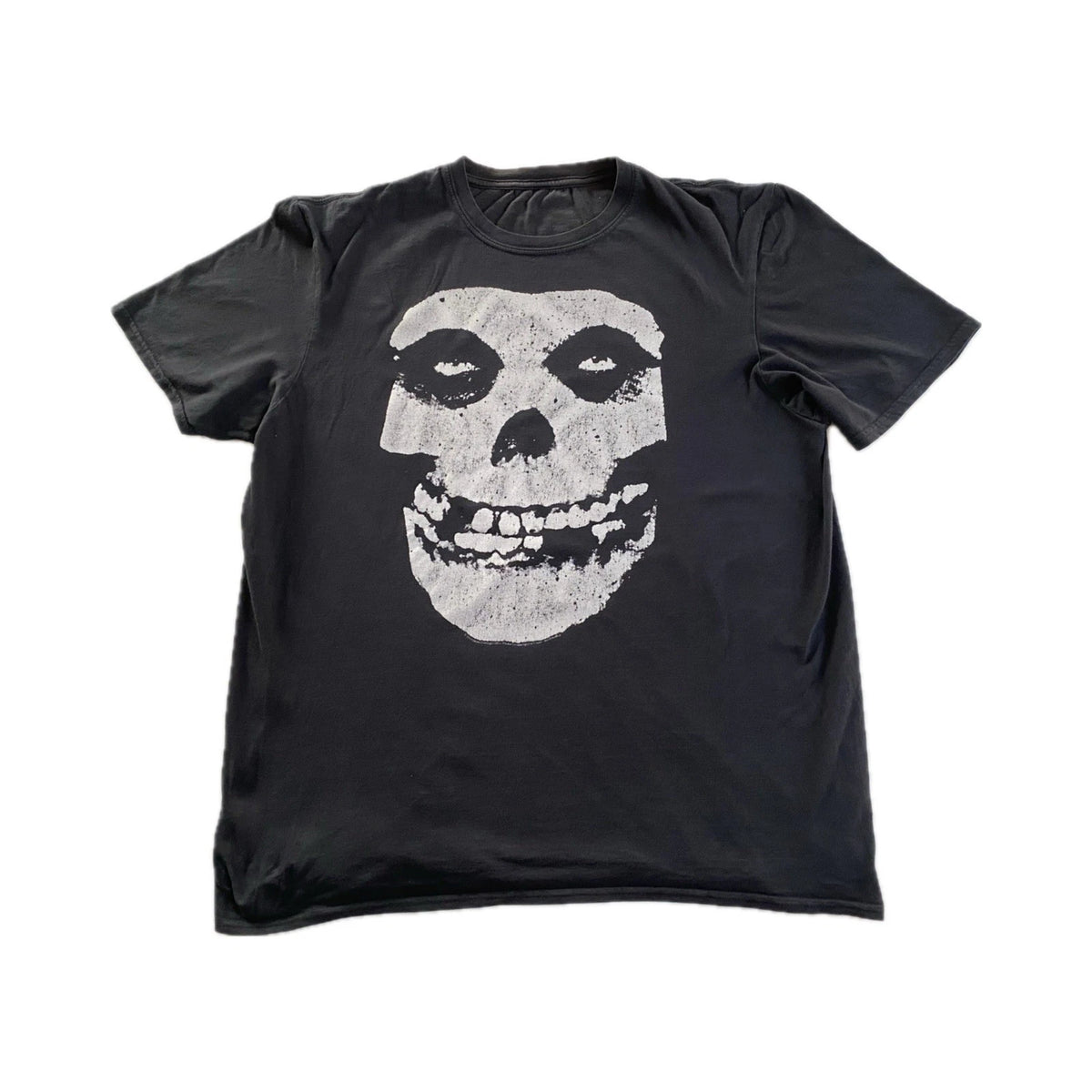 2000’s Misfits Distressed Fiend Skull Logo Vintage T-Shirt | Size XL | Punk Rock