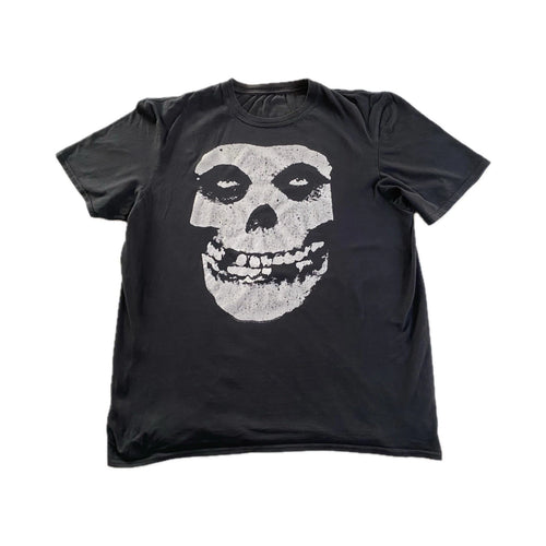 2000’s Misfits Distressed Fiend Skull Logo Vintage T-Shirt | Size XL | Punk Rock