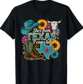 She's from Texas I Can Tell Western Cowgirl Vintage T-Shirt