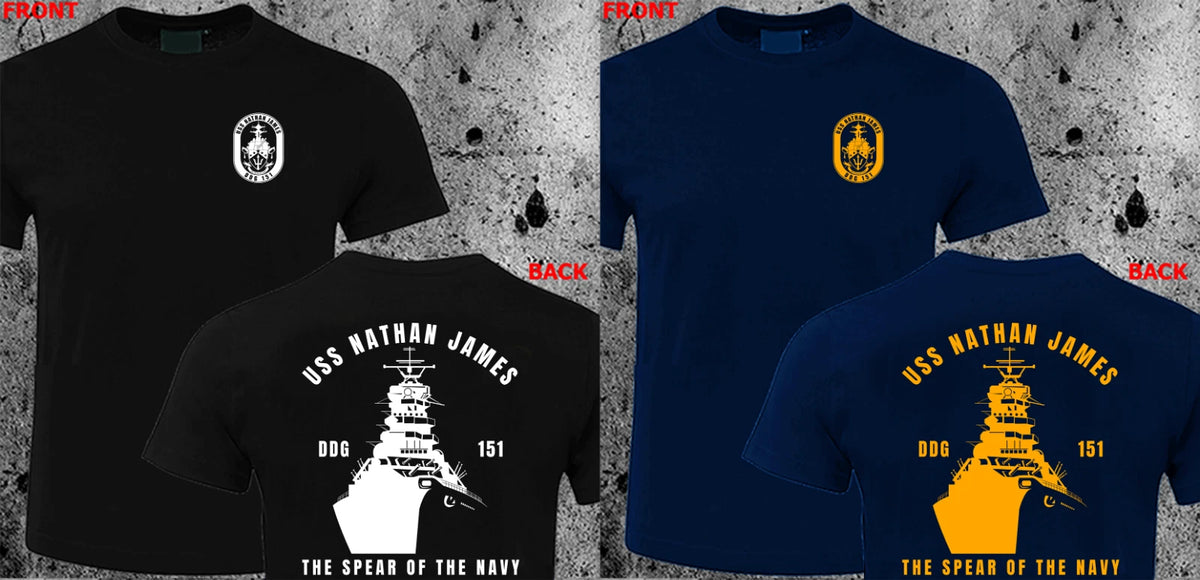 USS Nathan James DDG 151 Logo The Last Ship Film TV Navy T-shirt HQ Design