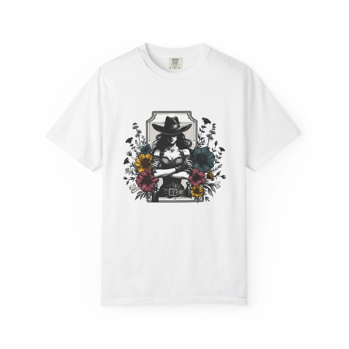 Cowgirl Floral Southwest Garment-Dyed T-shirt
