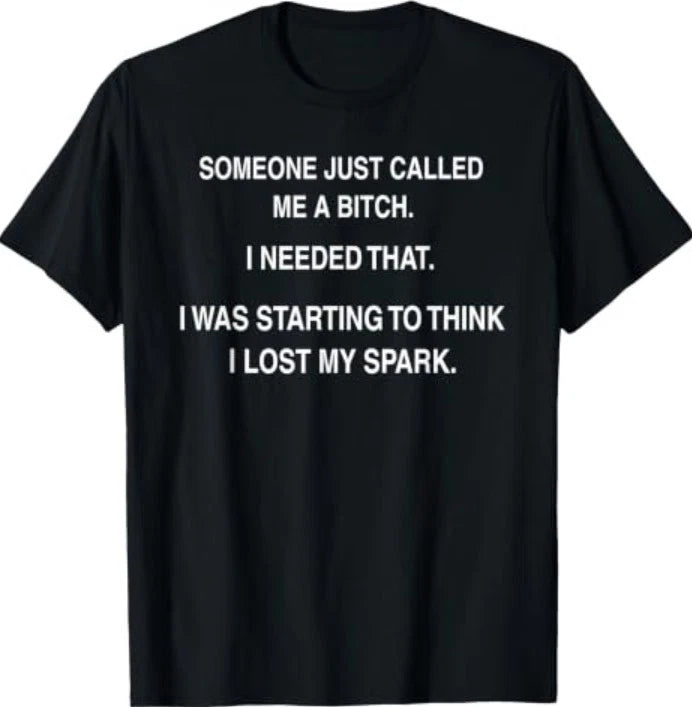 Someone Just Called Me A Bitch I Needed that I was Starting T-Shirt