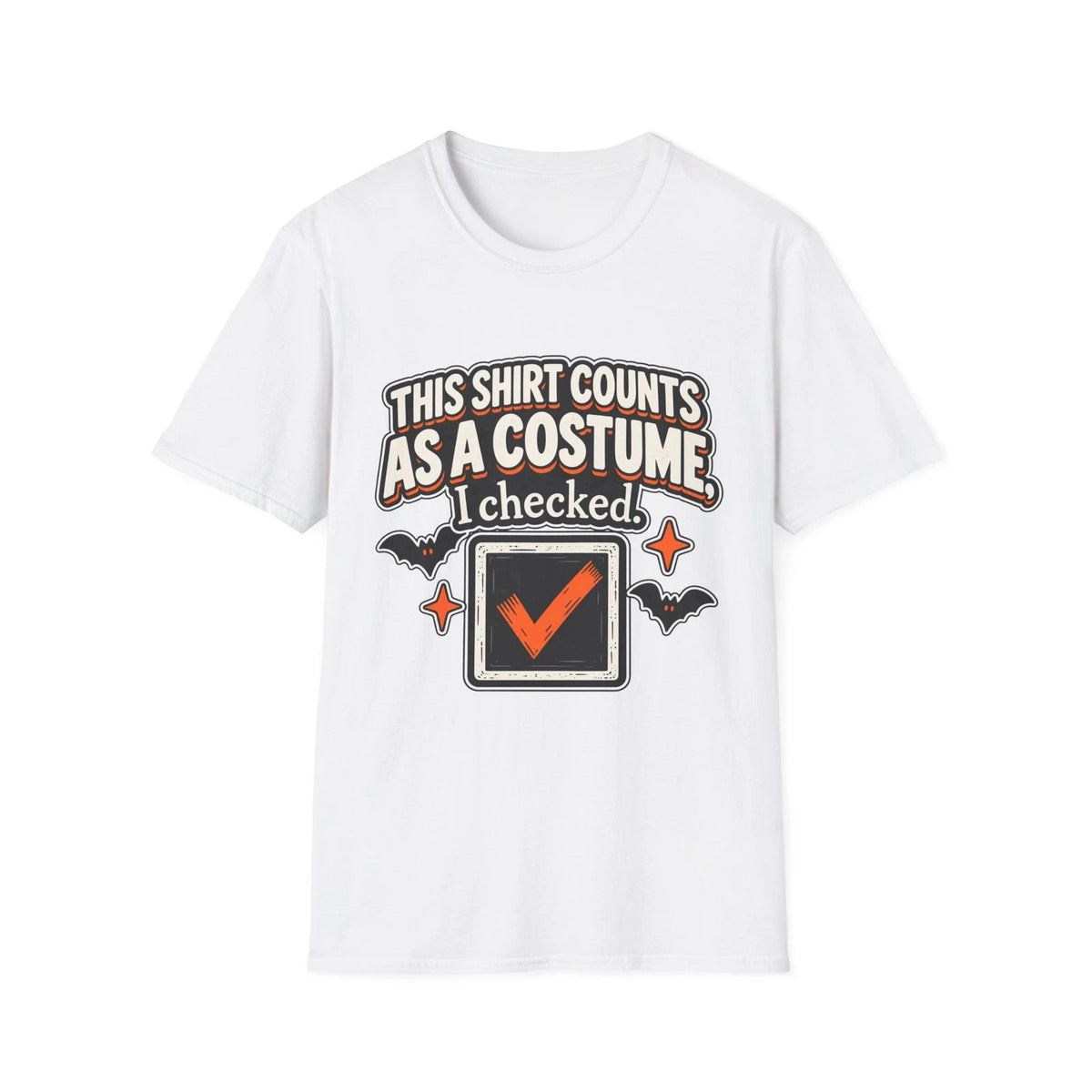 This Shirt Counts As A Costume Halloween T Shirt Funny Lazy Costume Tee