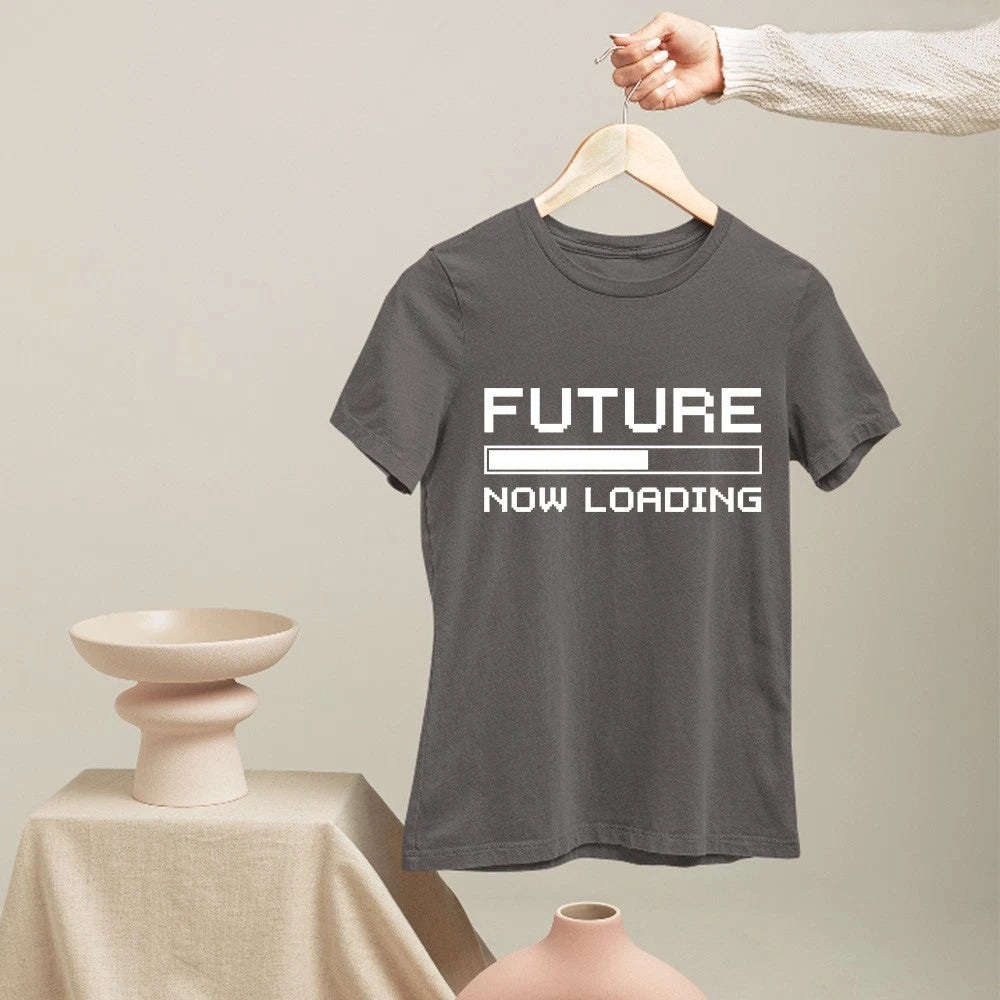 Future Now Loading Gamer Gaming Progress Bar Funny Slogan T-Shirt Gifts
