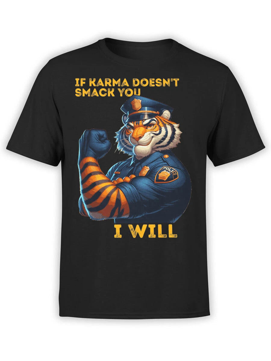 FANTUCCI Police T-Shirt Collection | Tiger Karma T-Shirt | Unisex