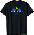 Cool Stylized Pickleball with Paddles and Ball Pickleball T-Shirt