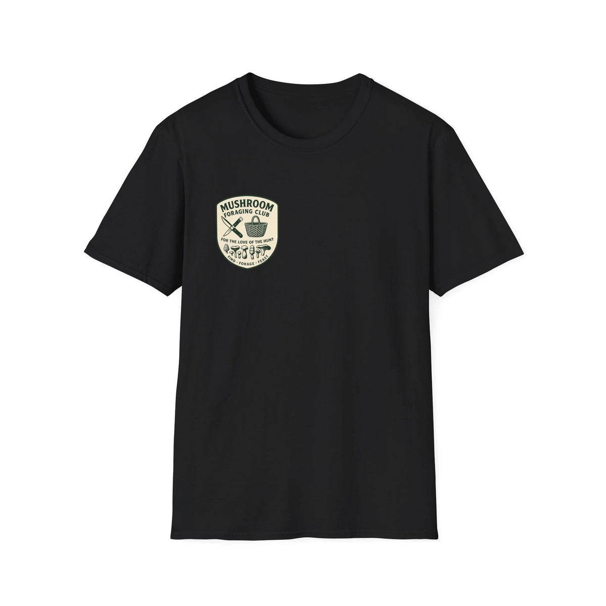 Mushroom Foraging T-Shirt – Vintage Mycology Club Species Print Gift Tee