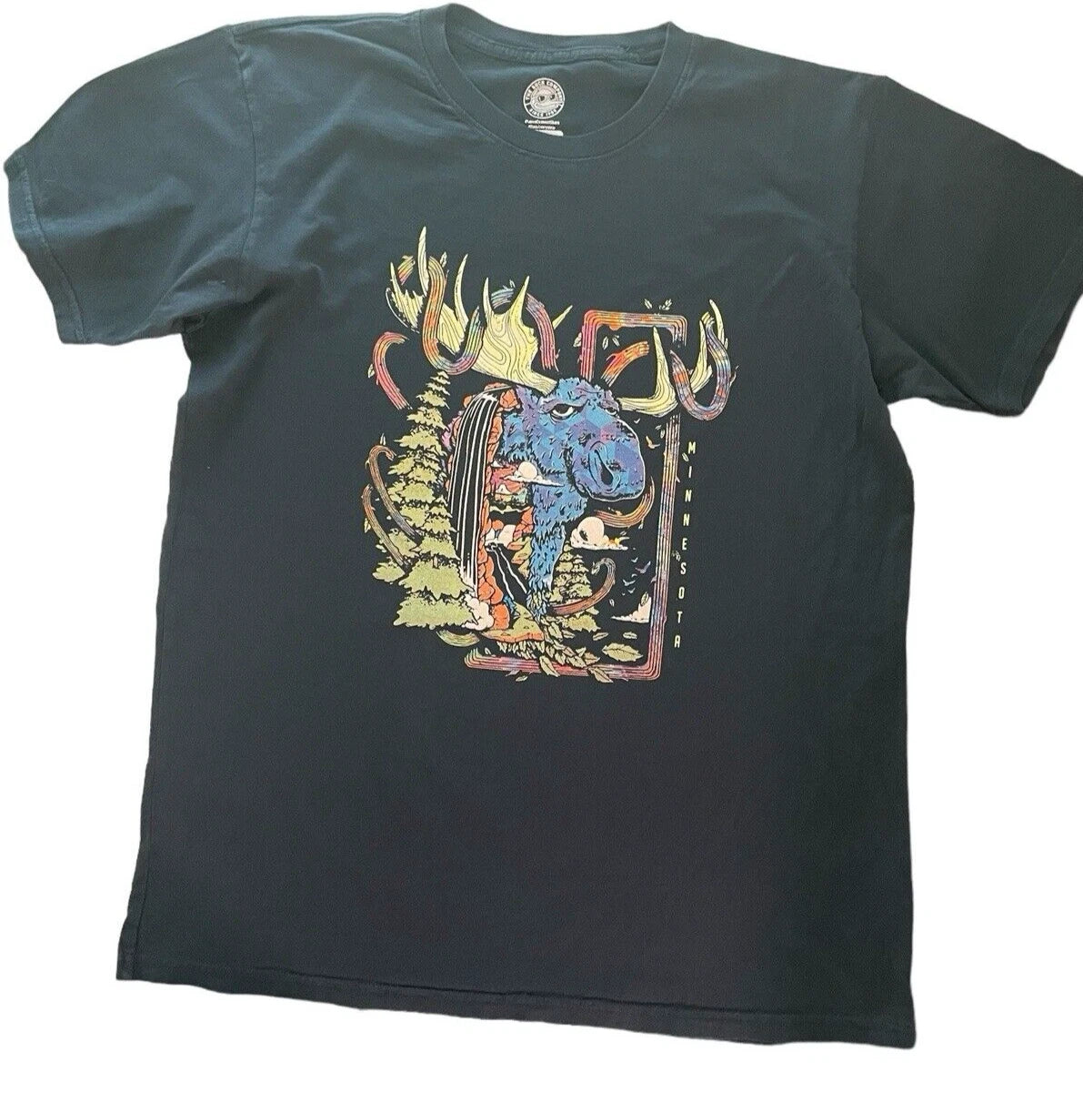 Duck Company Blue Moose Minnesota Hunting Hiking Artsy Outdoors LARGE